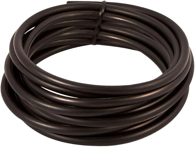 Wave Point 50' Black Aquarium Silicone Air Line Tubing for Fish Tank Air Pump Hydroponic