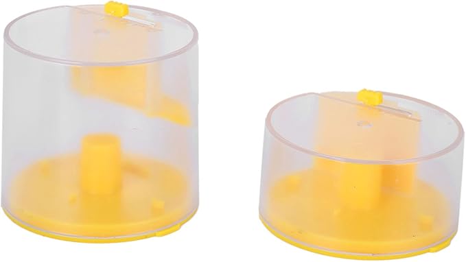 Yosoo Automatic Fish Feeder, Dry Granular Flake Food for Fish (Yellow)
