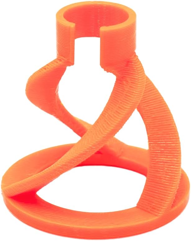 Printed Reef Coral Frag Plug Sand Stands Set of 5 (Standard, Orange)