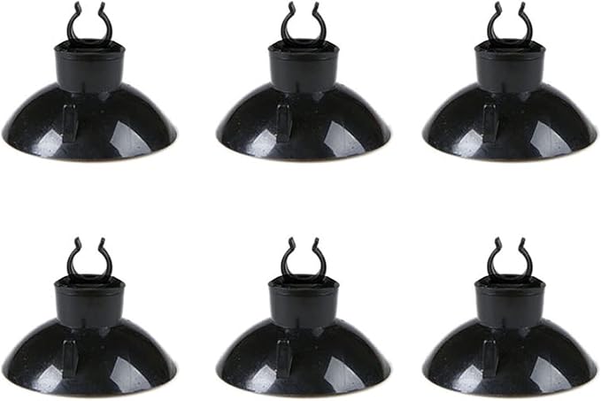 JIH Aquarium 25 Feet 3/16 Inch ID Flexible Airline Tubing Come with Check Valves, Suction Cups, Air Stone, Control Valves and Connectors (Black)