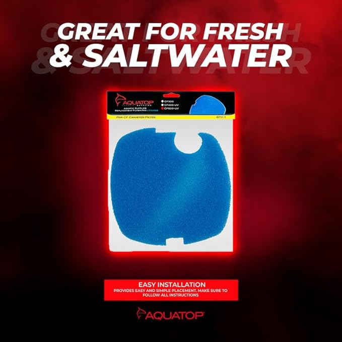 Aquatop Replacement Coarse Filter Sponge for CF-500 Series – Sponge Refills for Improved Mechanical Filtration and Cleaner Water, RCP-CF500