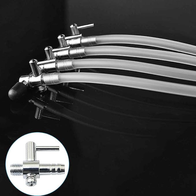 12PCS Aquarium Air Distributor Threaded 1 Way Aquarium Oxygen Booster Pump Accessory Air Volume Adjustment Valve Diverter Aquarium Air Flow Control Valve for Hydroponics Fish Farming