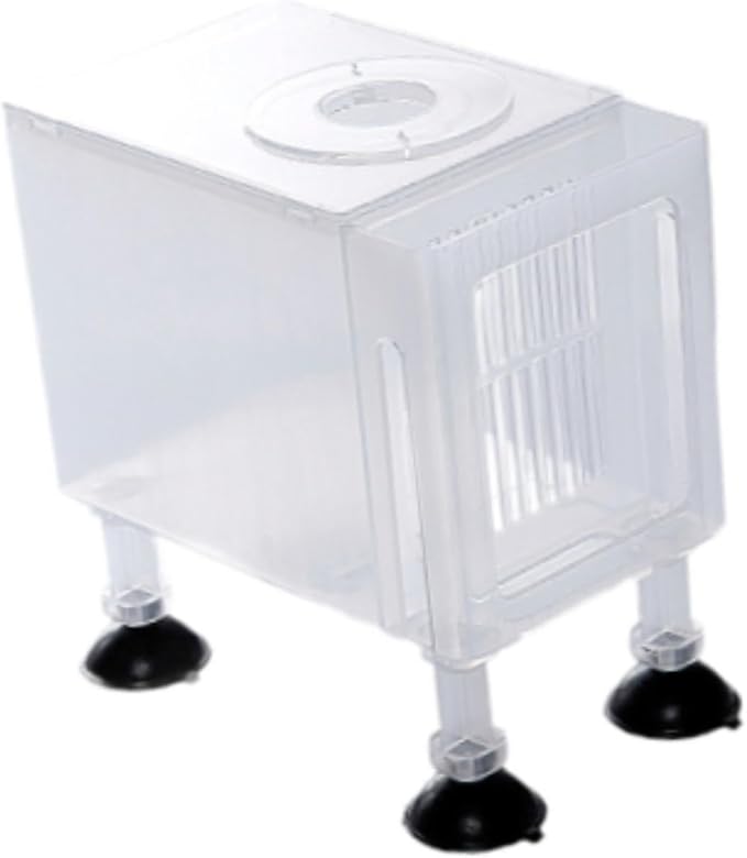 Aquarium Filter Box Protector Household Pump Case Universal Fountain Water Pump Case Sand Prevention Accessory Skimmer Box, Small White