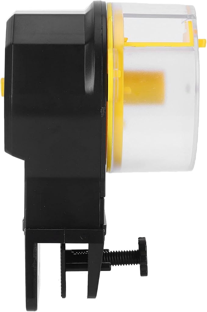 Auto Fish Feeder Sturdy Stable Durable Dispenser for Aquarium Flexible Operation Fish Blue (Yellow)