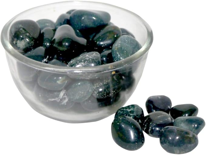 ROYAL SAPPHIRE Decorative Stone Pebbles Decorative River Rock Stones - Natural Green Onyx Color Stones Use in Glassware, Like Vases, Aquariums and Terrariums to Enhance The Appearance 4.5 lbs(Approx)
