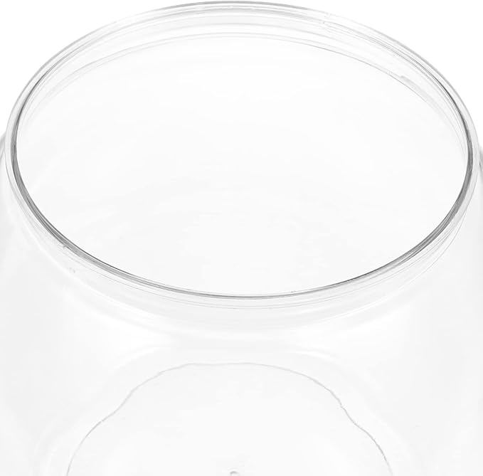 Ipetboom Glass Vase Desk Fish Tank, 1 Pc Round Fish Bowl Clear Small Fish Tank Desktop Fish Bowl Transparent Small Aquarium