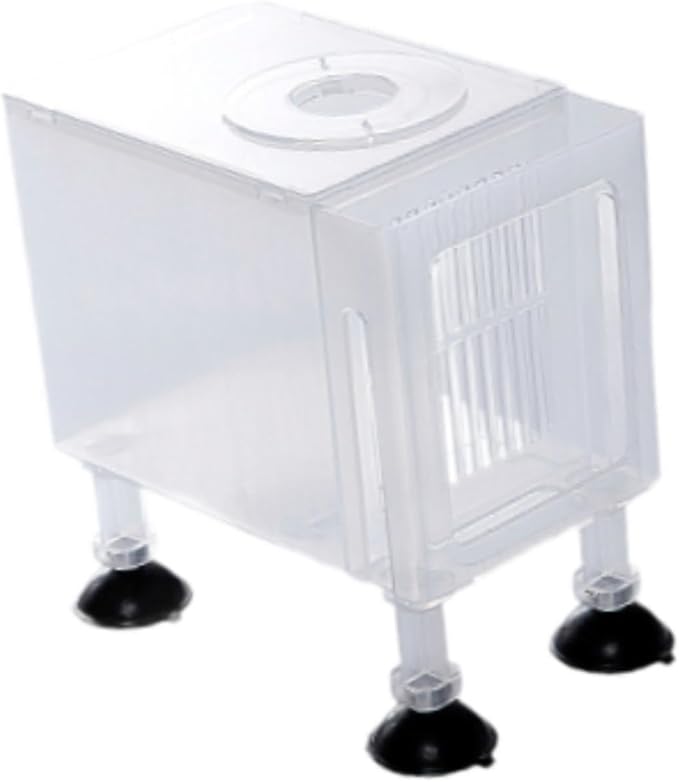 Aquarium Filter Box Protector Household Pump Case Universal Fountain Water Pump Case Sand Prevention Accessory Skimmer Box, Large White