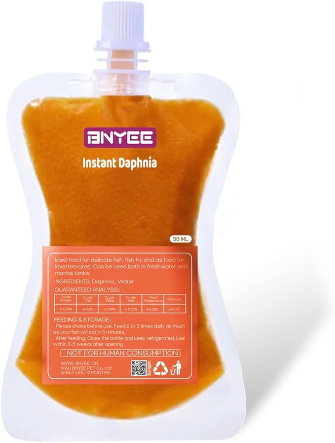 Instant Fish Food - Consisting of Non-Living Daphnia for Fry/Larvae Fish, Small Fish, Corals, Jelly Fish, Seahorses, and Invertebrates