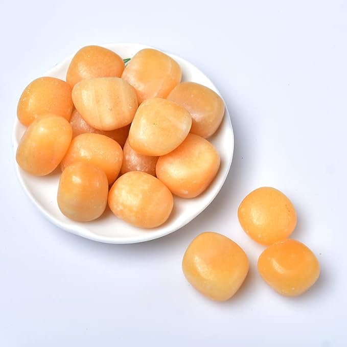 Natural Crystal Rolling Stone 27 Color Gravel Specimen Square Polished Stone Aquarium Fish Tank Home Decor,Yellow Jade,100g