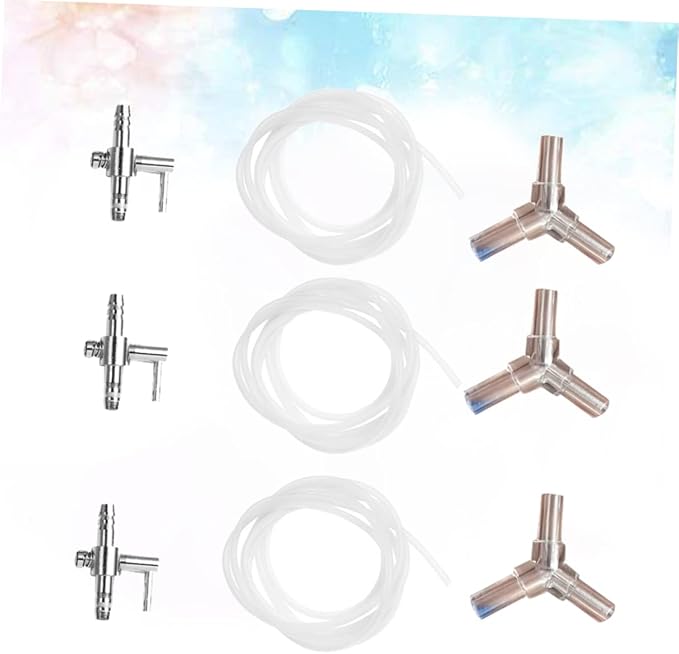BESPORTBLE Fish Tank Distributor Kit 9Pcs Aquarium Air Pump Accessories with Hose Connectors Splitter for Aquarium Oxygen Pump