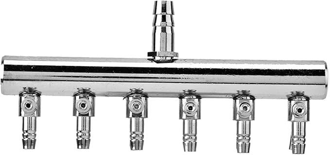 Aquarium Air Splitter Fish Air Control Valve Stainless Steel Aquarium Oxygen Distributor Fish Air Pump Accessories