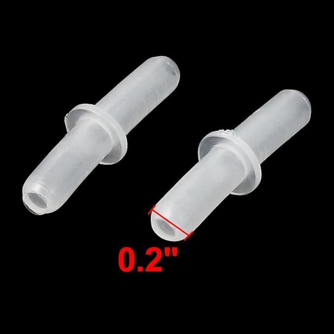 uxcell Plastic Air Line Connector Aquarium Tubing Coupler 14pcs Clear White