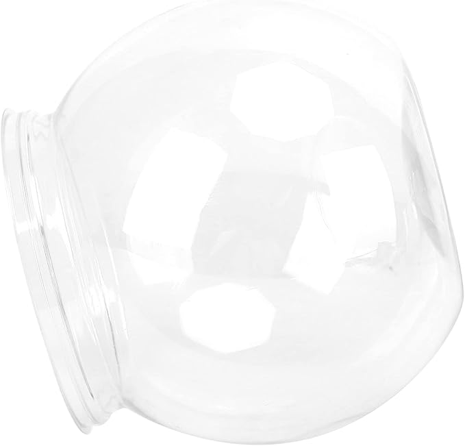 Mini Fish ,Classic Drum Fish Bowl Transparent Plastic Round Bowl Aquarium 360° View of Aquarium Centerpiece or Terrarium 7 x 6.3 Inches(S)