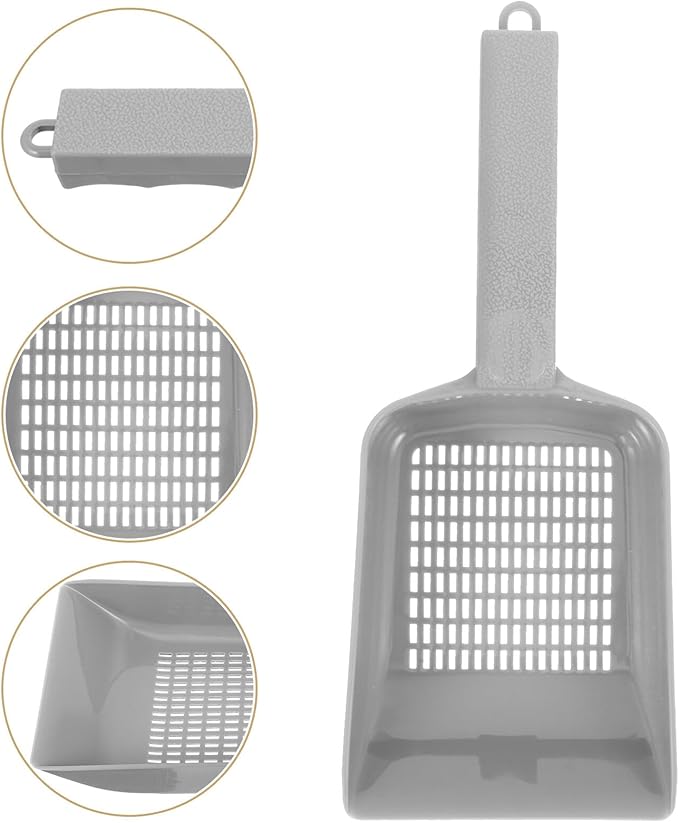 Fish Tank Sand Scoop Gravel Shovel with Drainage Holes Plastic Aquarium Cleaning Shovel for Aquarium Gravel and Sand Maintenance