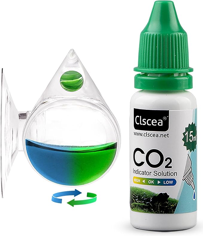 Aquarium CO2 Acrylic Drop Checker CO2 Indicator (Tear Drop & 15ml)