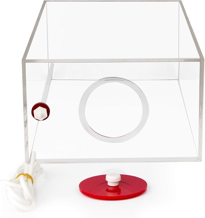 Aquarium Choice Acryli Made Liquid Storage Bucket Doing Pump Reservoir Container (4.7 * 7.4 * 10.9 Inch;5000ml/5L(Red))