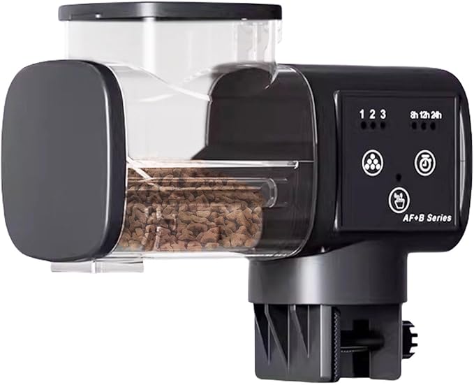 Fish Feeder for Aquarium | Waterproof Feeding Dispenser | Automatic Fish Feeder | for Betta Turtle Pellet Vacation Weekend Day Traveling Pond
