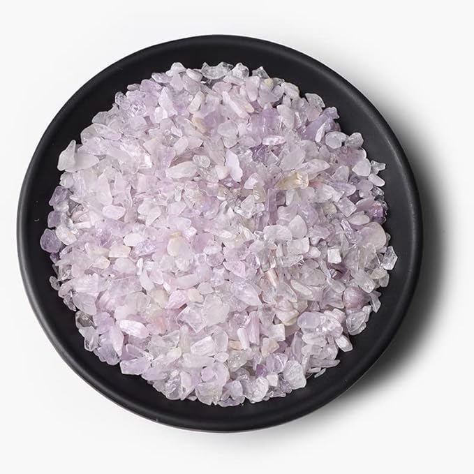3-5MM Natural Stone Gravel Quartzs Agat Jaspers Chips Minerals Tumbled Specimen Stone Home Aquarium Decoration,NO.21 Purple Jade,20g