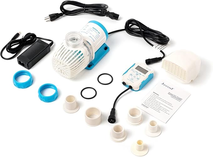Jecod EP Smart DC Pump with LCD Display Controller for Saltwater Tank (EP-6500M, 1717GPH)