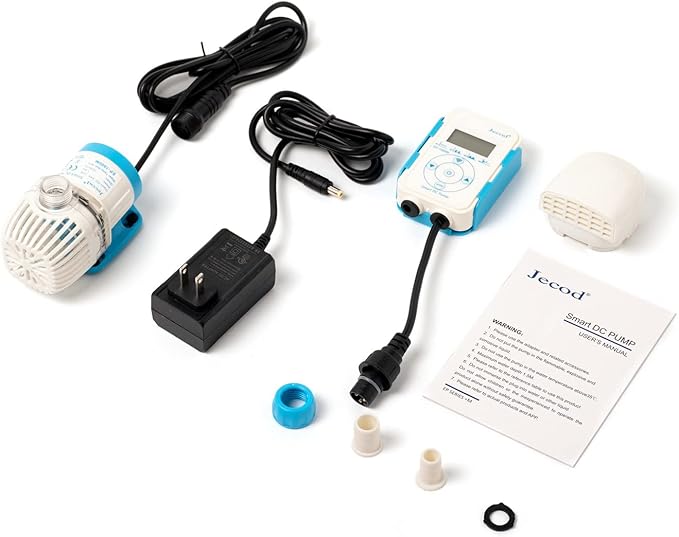 Jecod EP Smart DC Pump with LCD Display Controller for Saltwater Tank (EP-1000M, 317GPH)