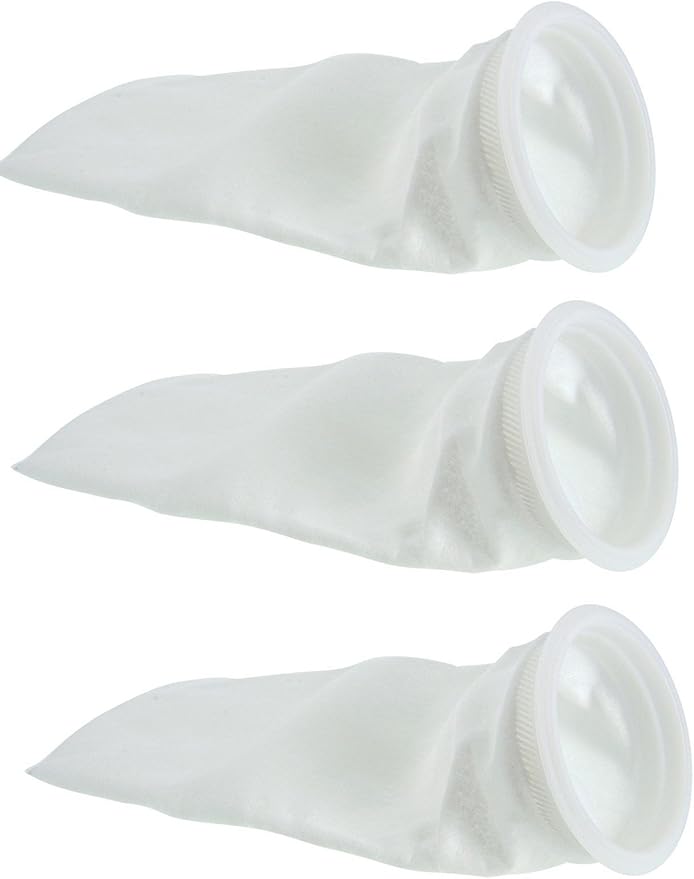 Red Sea 225 Micron Felt Filter Bags (4 Inch, Pack of 3) (3 Items)