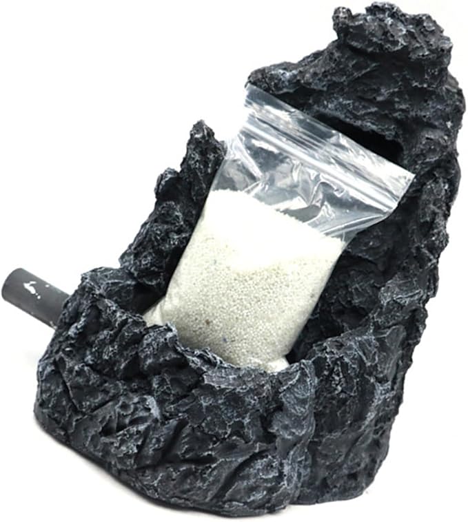 Easyly to Assemble Resins Sand Waterfall Decoration for Aquariums Enhancing Natural Water Flows for Fish Wellbeing Fish Tanks