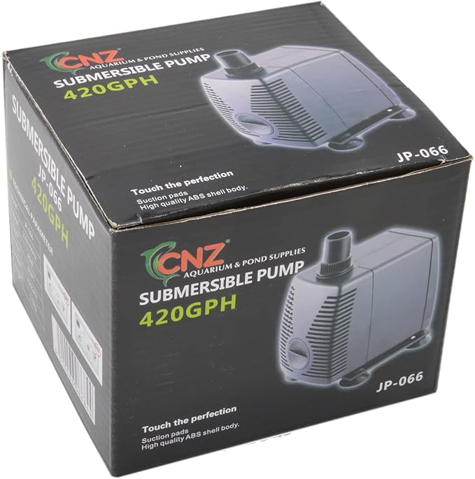 CNZ JP-066 420gph Submersible Pump for Aquarium Small Fountain Hydroponic