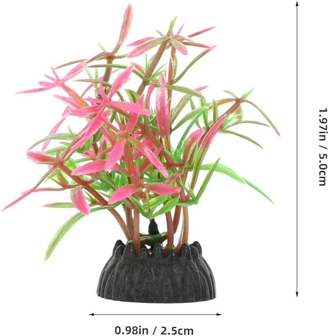 STOBOK Simulation Water Grass Aquarium Plants Fish Tank Decor Artificial Plastic Plants for Aquarium Landscape and Fish Shelter 20Pcs