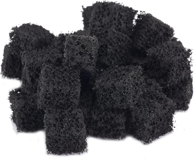 PENN-PLAX Carbon Infused Aquarium Filter Media Pad – Easy to Cut into Any Size Your Filter Requires – 10” x 18”