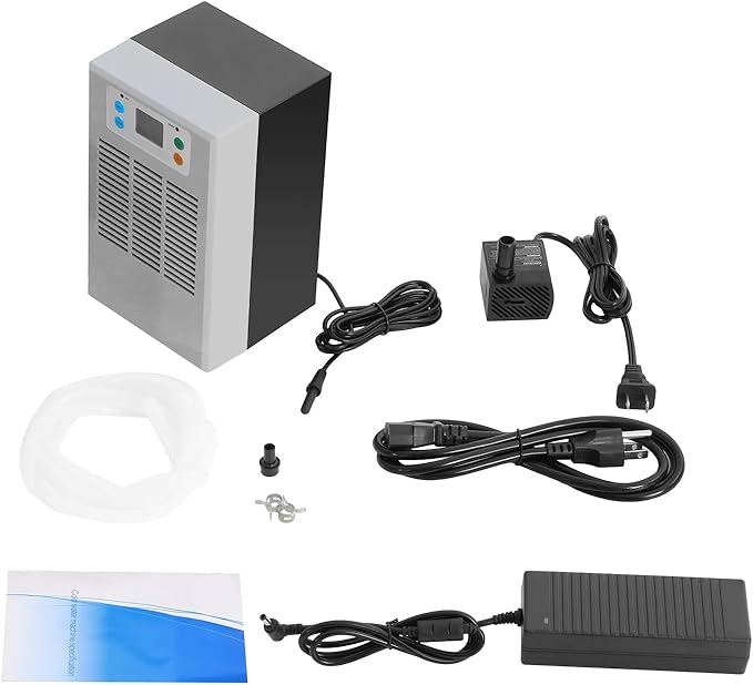 Aquarium Chiller Water Cooler, 30L/7.93GAL Fish Tank Chiller Aquarium Cooler, 100W Fish Tank Cooling Heating Machine with LED Screen for Fish, Axolotl, Shrimp