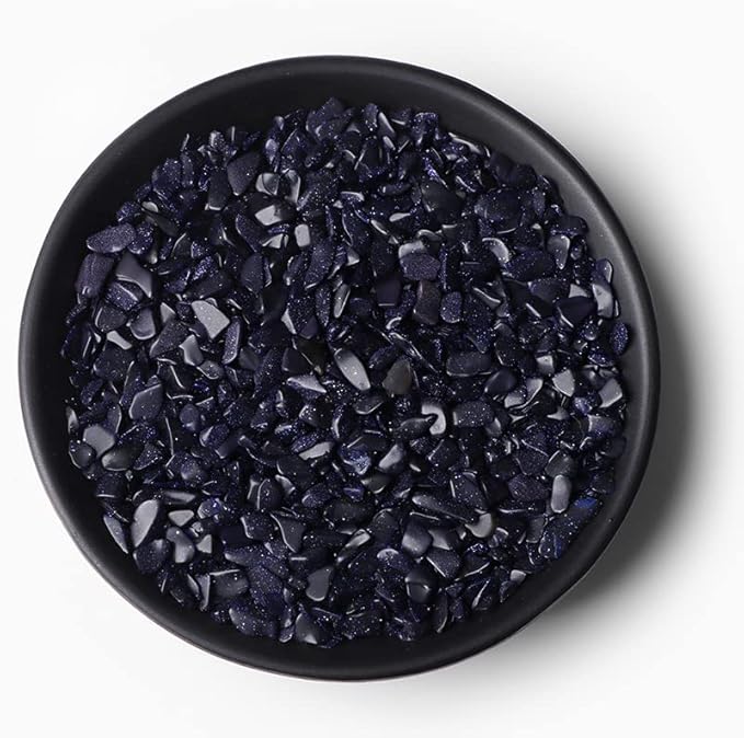 3-5MM Natural Stone Gravel Quartzs Agat Jaspers Chips Minerals Tumbled Specimen Stone Home Aquarium Decoration,NO.5 Blue Sandstone,20g