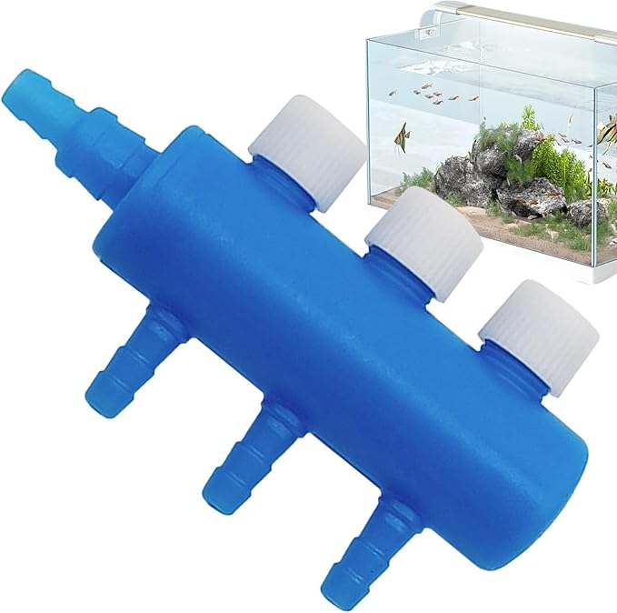Aquarium Air Tubing Valves – Air Pump Splitter Control, Adjustable Lever Distributor | Airline Tube Connectors Fittings For Fish Tank Bubblers, Aquatic Systems, Airs Flow Management And Oxygen Supply