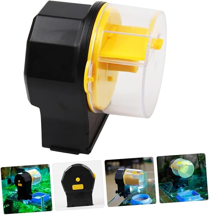 BESPORTBLE 1set Automatic Fish Feeder with Timer for Tank Capacity Food Dispenser Easy to Clean and Install Battery Operated Design for Feeding