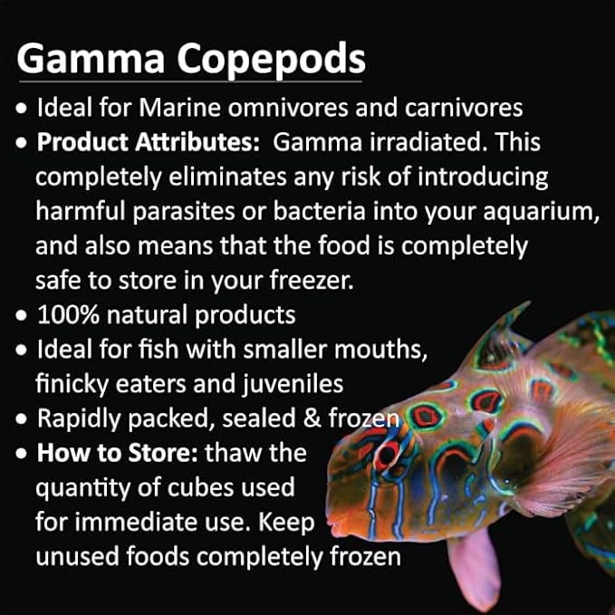 Gamma Frozen Food Copepod Blister Pack Fish Food, 570 Grams, Pack of 6