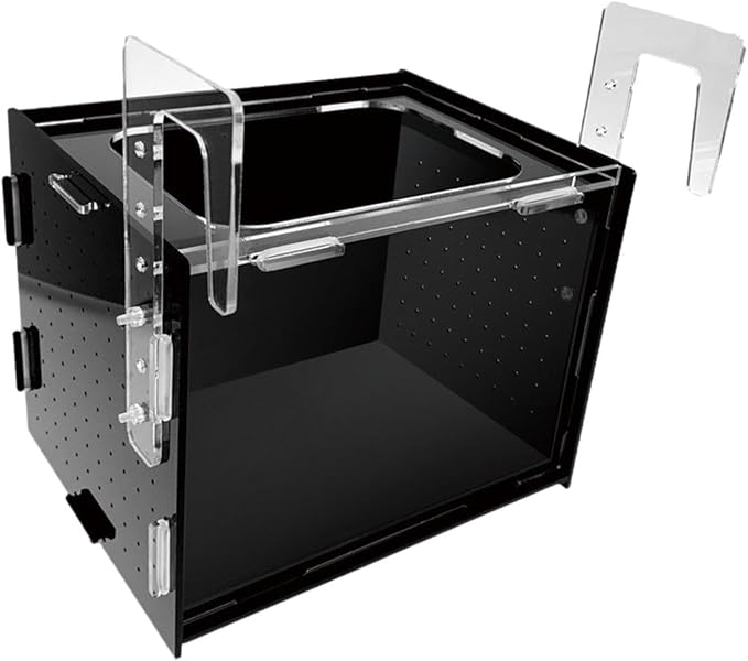 Fish Breeder Box Isolation Box Transparent Separator Easy Installation Hatchery Incubator for Baby Fish Betta Guppy, 30x20x20cm
