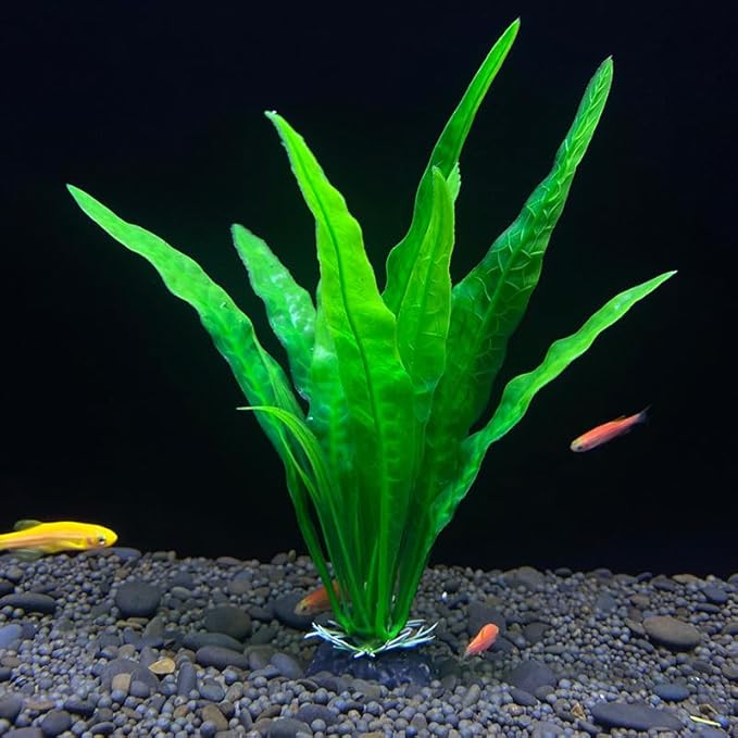 20Pcs Fish Tank Artificial Plastic Plants Decorations,Large Aquarium Decor Betta Goldfish Tank Accessories,Colorful Aquarium Plants,Various Sizes