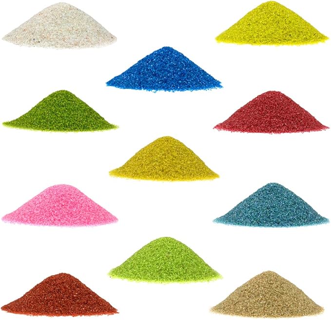 NW Wholesaler - 1 lb Bright Fine Floral Sand for Vases, Planters and Pots, Terrariums, Aquariums, Fairy Garden, and Arts & Crafts (Woodbine)