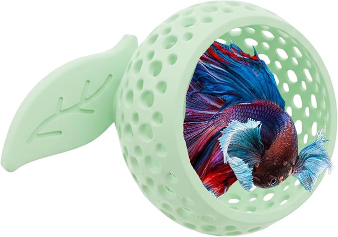 CTWPets Betta Bulb Pro Magnetic Aquarium Hide for Betta Fish, Secure Glass Mount Cave for Fish Tank, Shrimp and Small Aquatic Pets (Minty Dream)