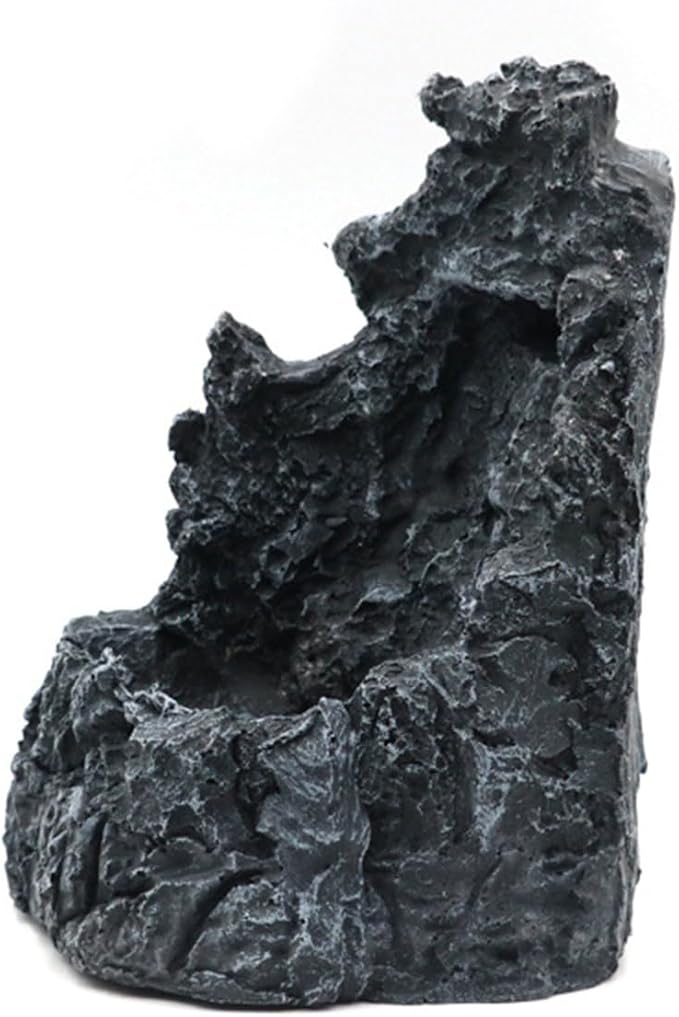 Artistic Resins Sand Waterfall Decoration for Fish Tanks Creating Realistic Water Flows Scene for Relaxation Fish Tanks