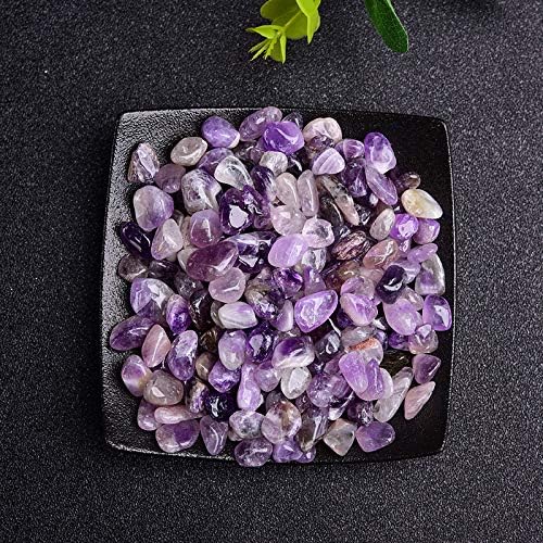 50/100g Natural Stones Gravel Crystals Chip Quartz Minerals Tumbled Agates Specimen Gemstones Home Aquarium Decor,Amethyst,100g