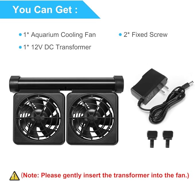 Aquarium Cooling Fan Fish Tank Fan Aquarium Chillers for Salt Water Fresh Water