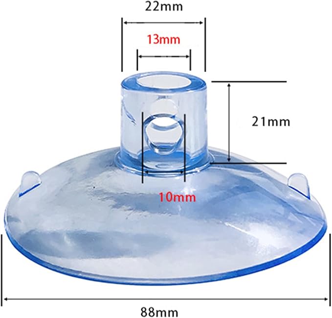 10pcs Heavy Duty Suction Cups Drilling for Aquarium Part/Pipe Fish Tanks Water Pipe Set