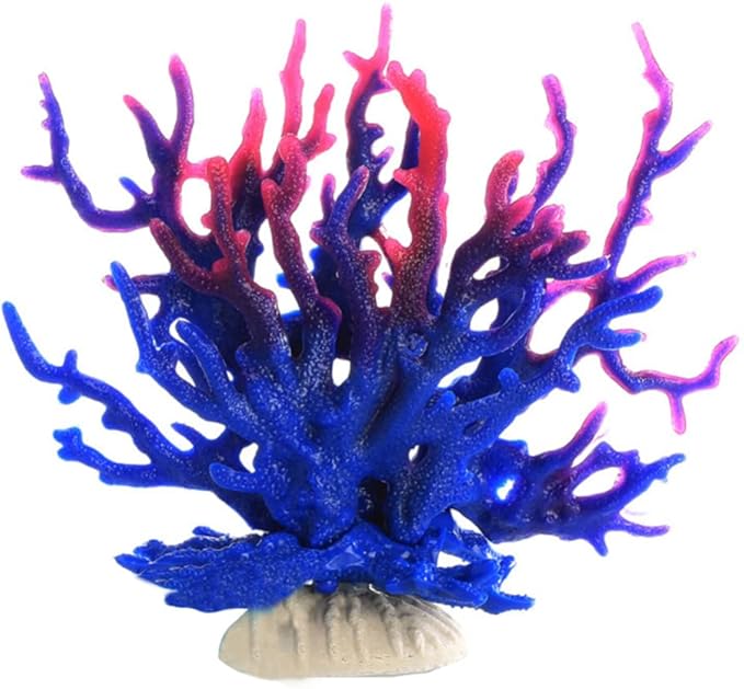 Gigicloud Artificial Aquatic Plants Fish Tank Fake Coral Multi-Purpose Pollution-Free Simulation Water Grass Small Aquarium Plants Artificial Aquarium Decoration