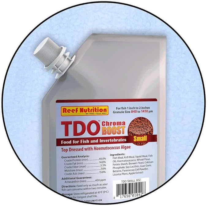 TDO Chroma Boost Fish Food Pellets - Reef Nutrition
