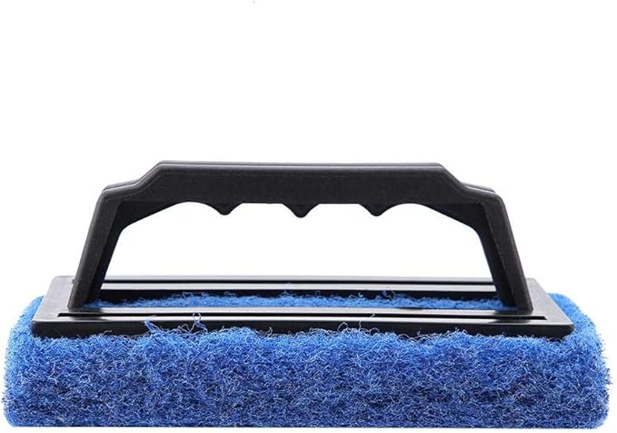 Yosoo Aquarium Fish Cleaning Brush, Glass Scraper Cleaner, Aquarium Cleaning Tool, Hand-held Plastic Bathroom Tile Surfaces Household Kitchen
