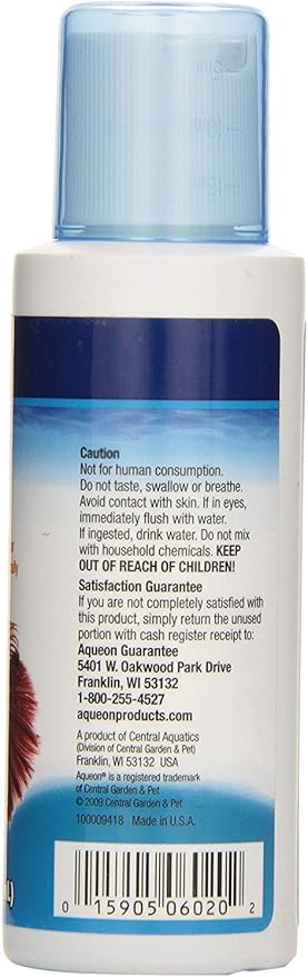 Aqueon 4 Pack of Betta Bowl Plus Water Conditioner & Dechlorinator, 4 Fluid Ounces Each4