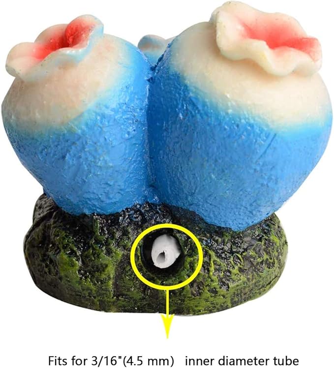 Air Stone Cylinder Bubble for Aquarium Fish Tank Hydroponics Pump Airstones Diffuser Hydroponics Pump Aquarium Decor Air Bubble Stone Diffuser Bubbler Pump for Aquarium Fish Tank Ornament Decoration
