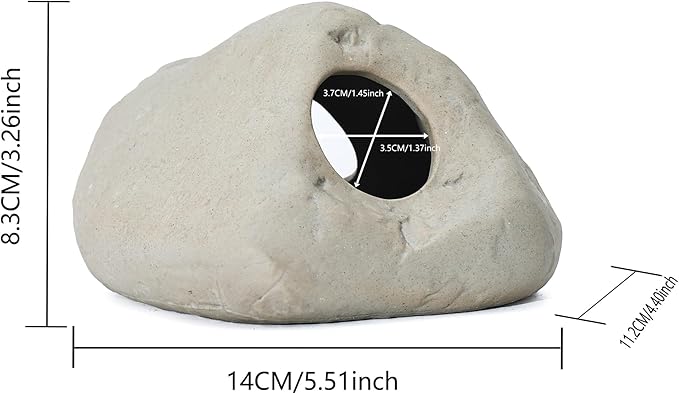 ALEGI Aquarium Rock Cave Decor for Shrimp Cichlid Hiding Breeding (Set 8)