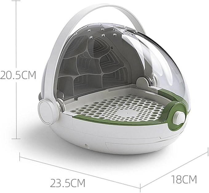 MagiDeal Portable Silkworm Transport Container Kids Outdoor Toys Reptile Feeding Box Transparent Animal Habitat Cage for Pet Spiders Frogs Scorpions