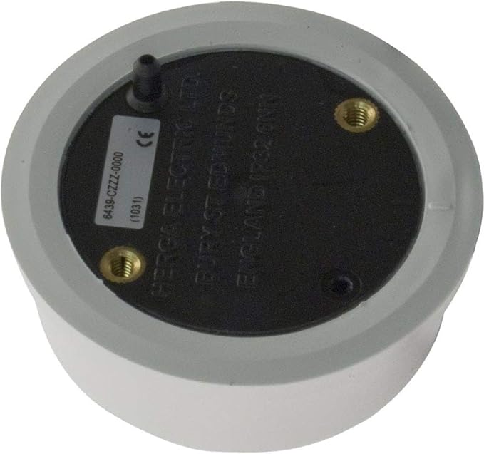 Air Button, Herga, Mushroom, 1/4" hs, 2-9/16"fd, w/o Tubing, Wht